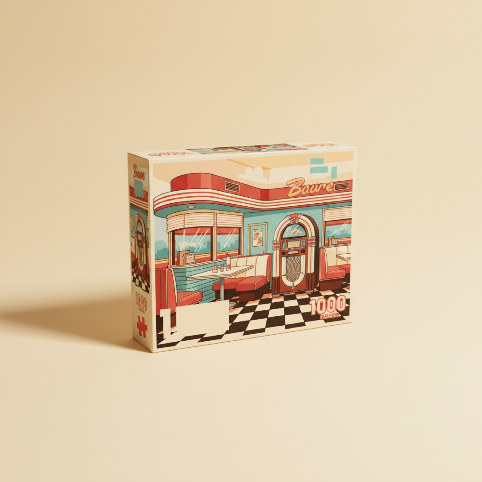 Puzzle 1000 pièces - diner rétro