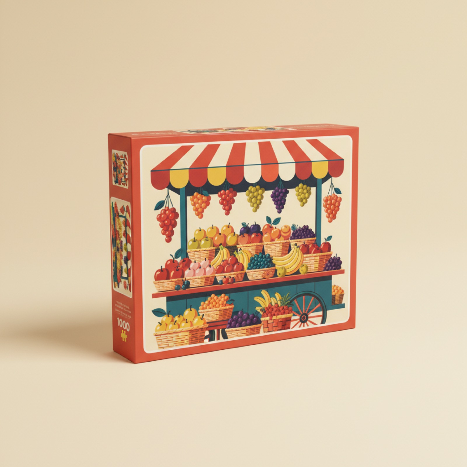 Puzzle 1000 pièces - marché aux fruits